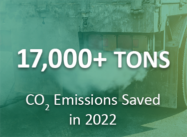17,068+ TONS CO2 Emissions Saved TTM 